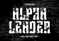 Alpha Leader Font - Featured Image