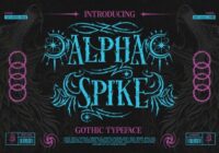 Alpha Spike Font - Featured Image