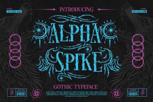 Alpha Spike Font - Featured Image