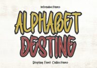 Alphabet Destine Font - Featured Image