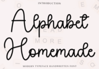 Alphabet Homemade Font - Featured Image