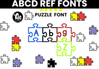 Alphabet Puzzle Font - Featured Image