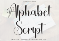 Alphabet Script Font - Featured Image