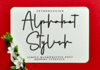 Alphabet Stylish Font Font - Featured Image
