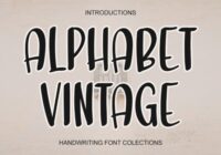 Alphabet Vintage Font - Featured Image