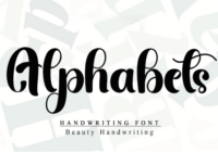 Alphabets Font - Featured Image