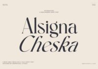 Alsgina Cheska Font - Featured Image