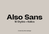 Also Sans Font - Featured Image