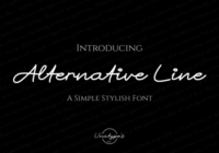 Alternative Line Font - Featured Image