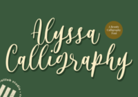 Alyssa Calligraphy Font - Featured Image
