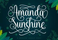 Amanda Sunshine Font - Featured Image