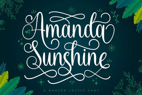Amanda Sunshine Font - Featured Image