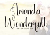 Amanda Wonderfull Font - Featured Image