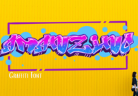 Amanzinc Graffiti Font - Featured Image