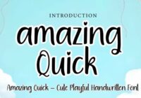 Amazing Quick Font - Featured Image