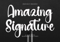 Amazing Signature Font - Featured Image