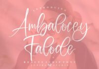 Ambalocey Falode Font - Featured Image