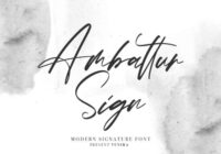 Ambattur Sign Font - Featured Image