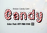 Amber Candy Cane Font - Featured Image