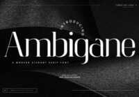 Ambigane Font - Featured Image