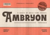 Ambryon Font - Featured Image