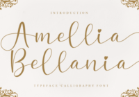 Amellia Bellania Font - Featured Image