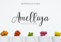 Amelliya Font - Featured Image