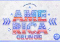 America Grunge Font - Featured Image