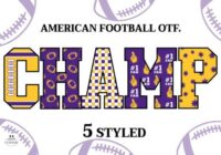 American Football 5 Balls Font - Featured Image