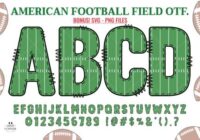 American Football Field Font - Featured Image
