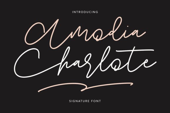 Amodia Charlote Font - Featured Image