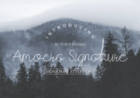 Amoera Signature Font - Featured Image