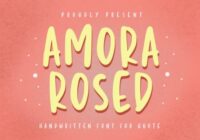 Amora Rosed Font - Featured Image