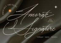 Amorate Signature Font - Featured Image