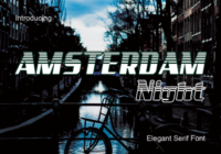 Amsterdam Night Font - Featured Image