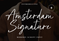 Amsterdam Siganture Font - Featured Image
