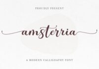 Amsterria Font - Featured Image