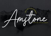 Amstone Font - Featured Image