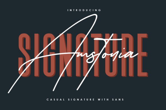 Amstonia Signature Font - Featured Image