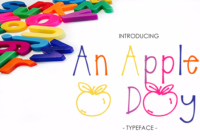 An Apple a Day Font - Featured Image