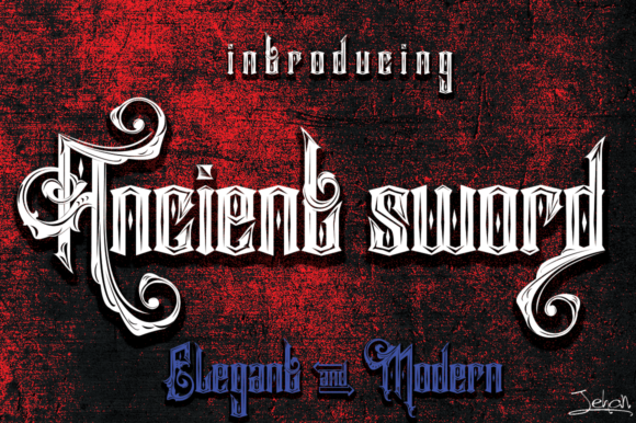 Ancient Sword Font - Featured Image