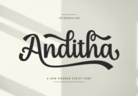 Anditha Font - Featured Image