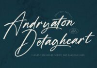 Andryaton Detagheart Font - Featured Image
