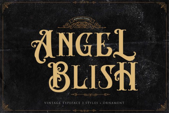Angel Blish Family Font - Featured Image
