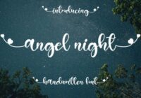 Angel Night Font - Featured Image