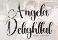 Angela Delightful Font - Featured Image