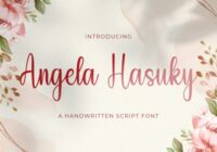 Angela Hasuky Font - Featured Image