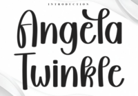 Angela Twinkle Font - Featured Image