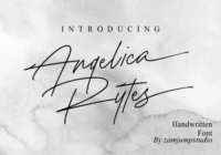 Angelica Rytes Font - Featured Image