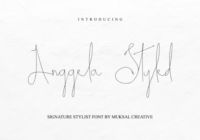 Anggela Styled Font - Featured Image